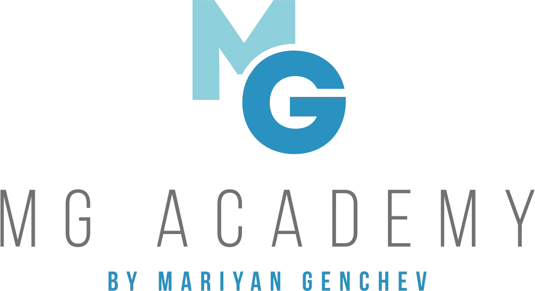 С гордост ви представяме новото лого на MG Academy by Mariyan Genchev, вече официално запазена търговска марка! Този нов дизайн символизира нашето израстване и отдаденост към вашето развитие през всички тези години. Благодарим ви от сърце за подкрепата и доверието, което ни вдъхновява да продължаваме напред! Благодарим Ви за доверието!